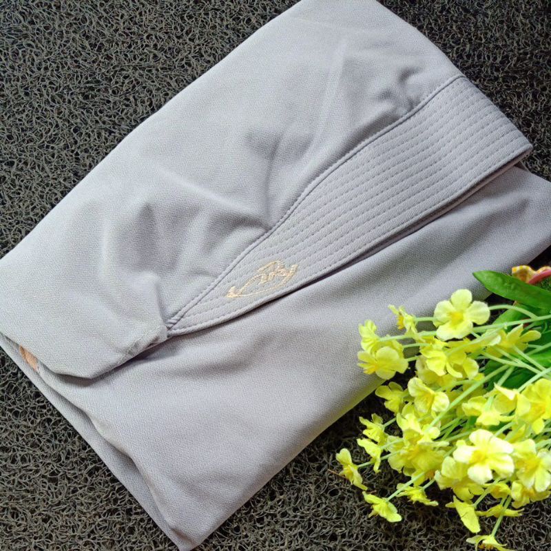 (ORIGINAL AREY 062) SELLY ORI AREY HIJAB | JILBAB INSTAN KERUDUNG ORIGINAL-Abu muda