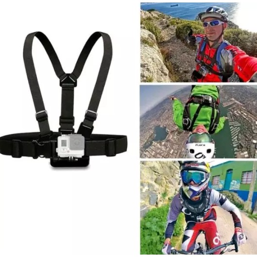 Gopro Adjustable Chest Body Harness Belt Strap Mount For Camera Action