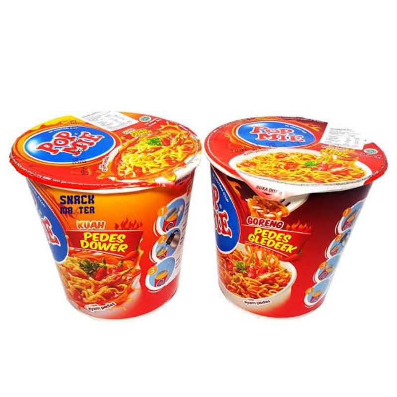 Jual Pop Mie Mie Instan Cup Pedas Gledek And Dower 80 Gr Shopee Indonesia