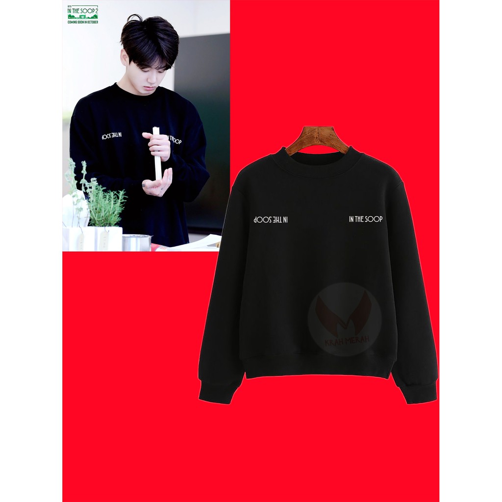 Sweater Hoodie BTS In The Soop Jin Sablon Plastisol Murah