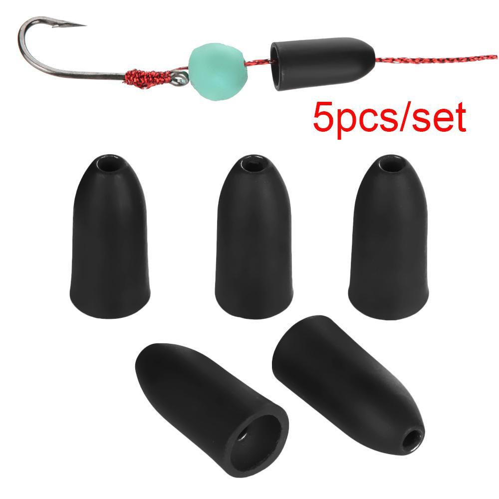 TOP 5pcs Tungsten Memancing Memimpin Jatuh Peluru Tajam Pemberat Berat Tambahan Sinker