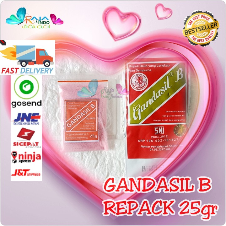 25GR Pupuk Gandasil B D Bunga Daun - Pupuk Nutrisi Semprot Air Khusus Untuk Daun Atau Bunga