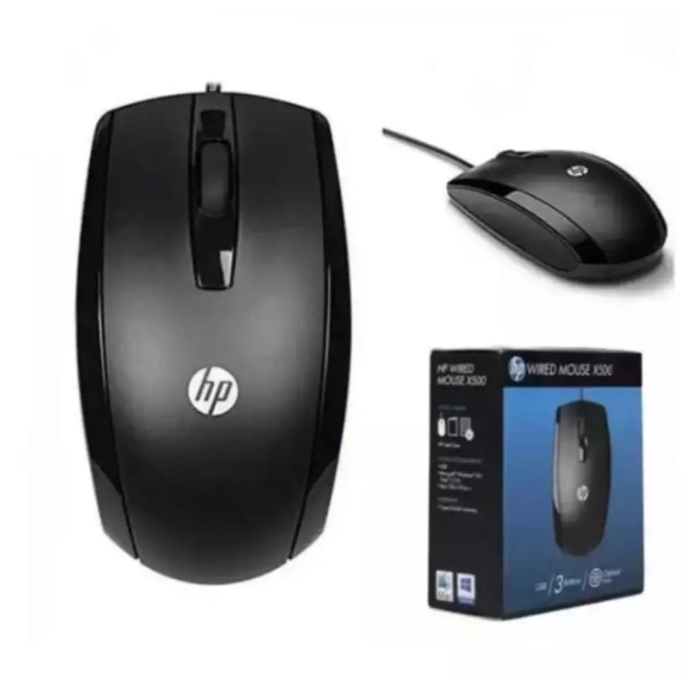 Mouse Wired Hp X500 USB Wired / Mouse Wired / Mouse Wired /Mouse murah /Mouse Optical High Quality Mouse Kabel Di Laptop Pc Komputermouse hp x500 wired usb