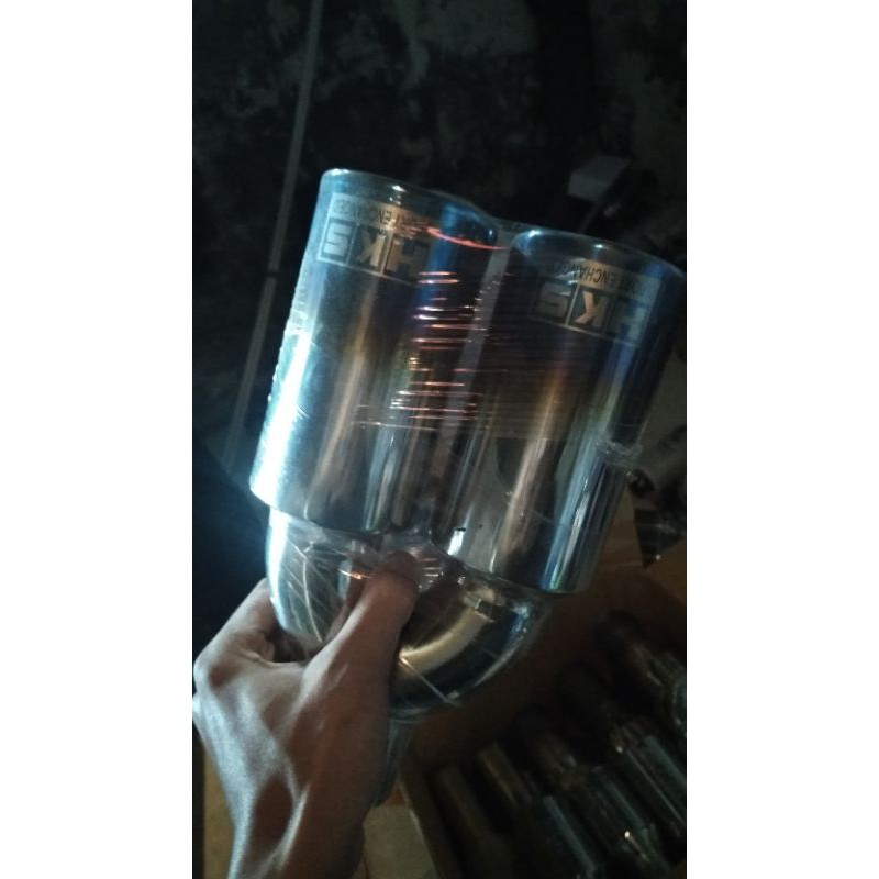 knalpot mobil HKS blue