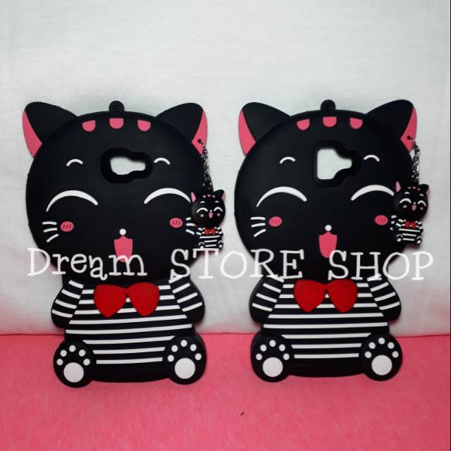 Case 4D Samsung Galaxy J4+ Plus / J6+ Plus / Soft / Mimi CAT / Kucing / Karakter / 3D
