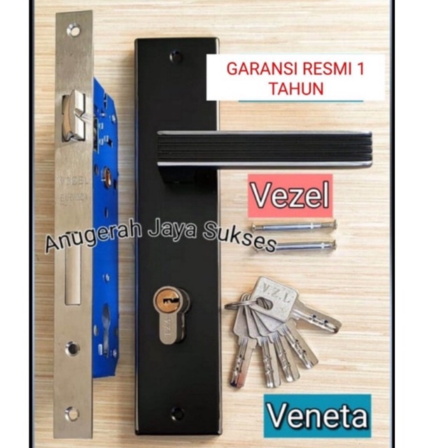 TERMURAH KUNCI HANDLE PINTU RUMAH BESAR HITAM KOMPLIT STANLIS STEEL PADAT UK BESAR/KUNCI PUNTU KOMPLIT MODEL MINIMALIS/KUNCI