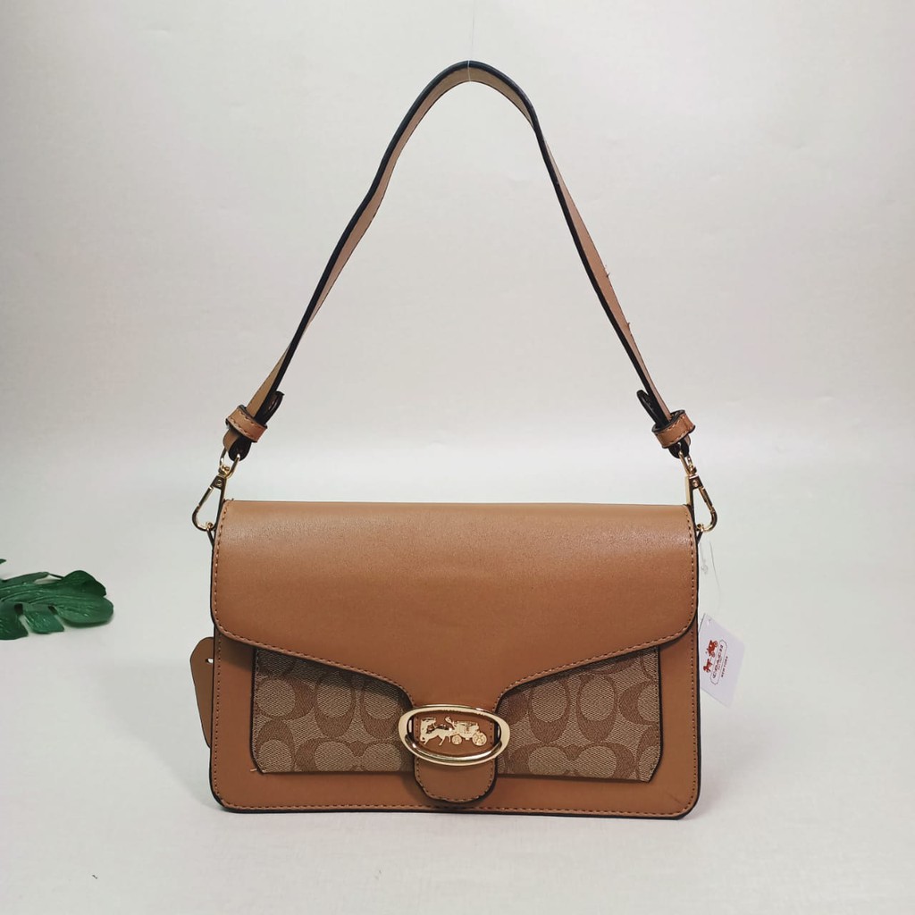 {PROMO} Tas Selempang Wanita Tas import wanita Shoulder bag wanita Crossbody bag tas wanita kekinian tas kulit wanita Tas Bahu wanita sling bag wanita Tas wanita premium Tas wanita terbaru COD tas wanita C04ch bag