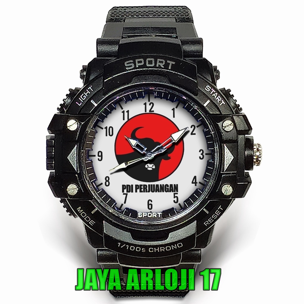 (Istimewa) JamTangan Custom PDI PERJUANGAN - 03 (Nice)