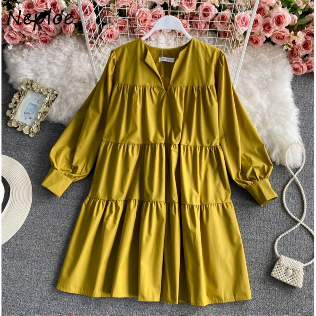 FWG - DRESS ZEOLA / DRESS JUMBO WANITA / CASUAL DRESS / PAKAIAN WANITA / DRESS / DRESS KOREA