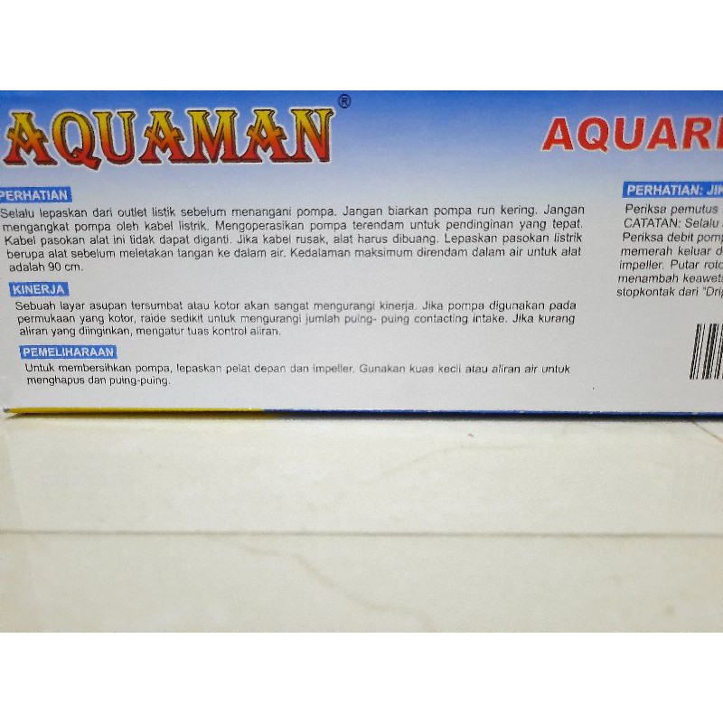 Promo murah POMPA AQUARIUM BOX FILTER AQUAMAN WP 203K