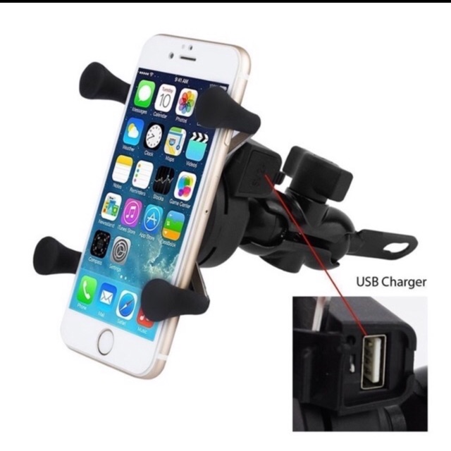 Mounting/Holder X-Grip Hp/Smartphone bracket charger motor holder handphone holder hp motor