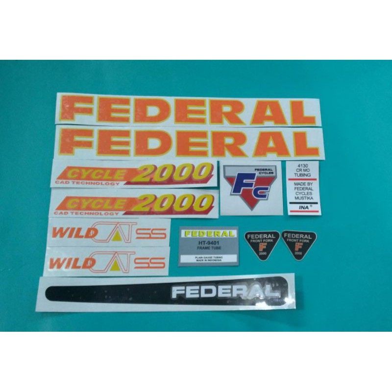 stiker sepeda federal wild cat ss