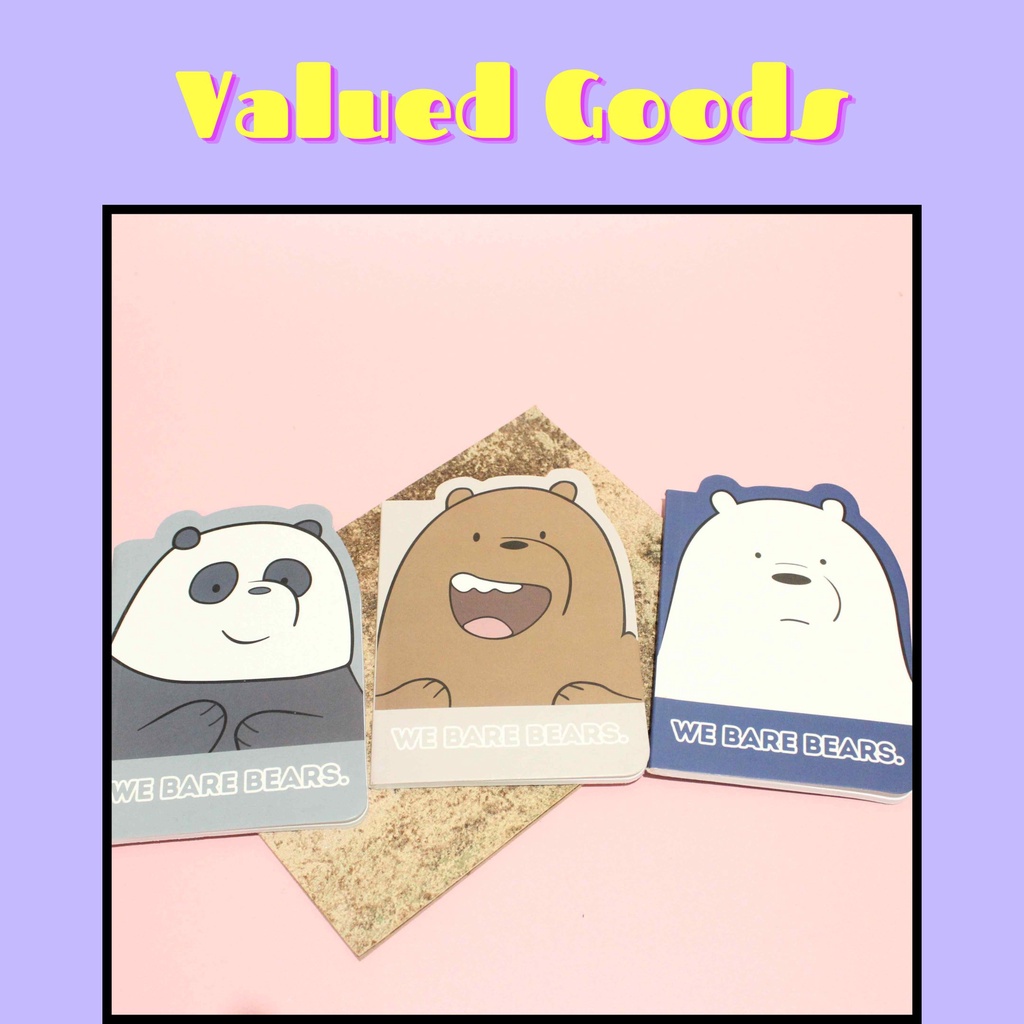 

Buku A6 Motif We Bare Bear WBB - ICE BEAR GRIZZLY PANDA RANDOM - diary kunci tulis notebook diari harian lucu unik warna warni random kartun army fans korea kpop