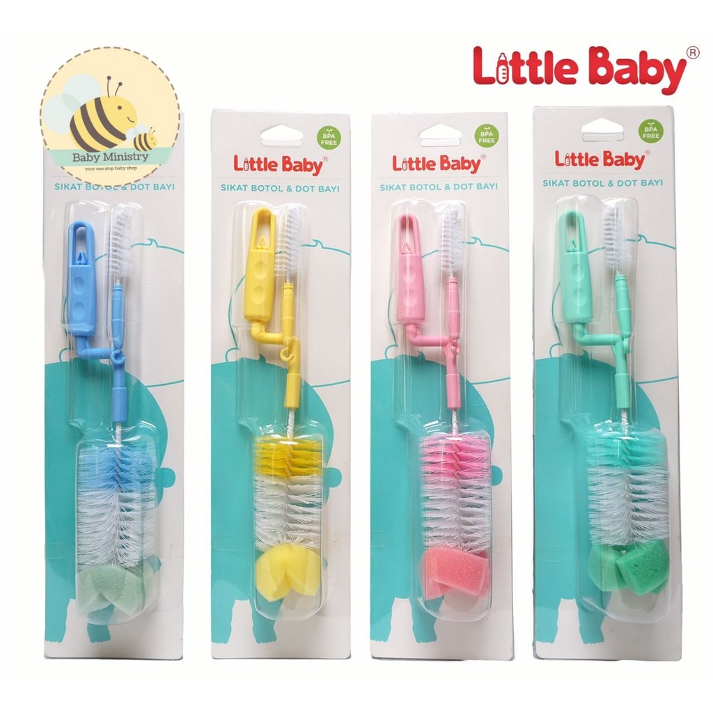 Little Baby - Sikat botol isi 2 / sikat botol little baby / sikat/ pembersih botol bayi