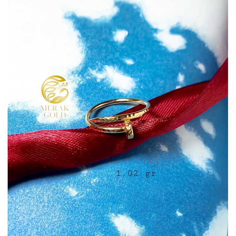 Cincin emas paku cartie kadar 700
