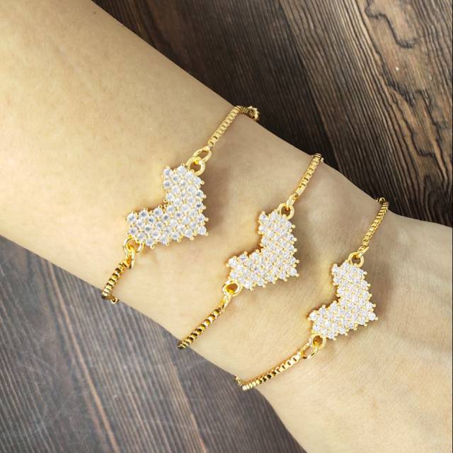 Fifi Fashion Gelang SANTA LOVE  Gold Perhiasan Wanita Trend Artis