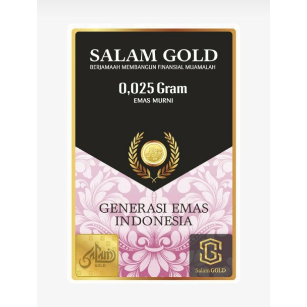 Emas Mini Salam Gold 0.025 Gram
