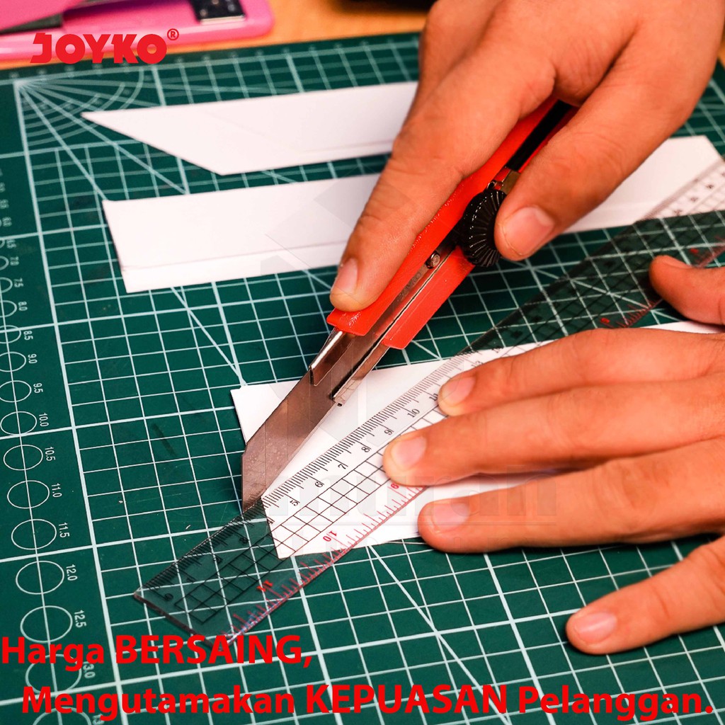 

Cutting Mat Joyko Ukuran A3 / Alas Cuting Potong Kertas / Tatakan Cutter Hijau CM-A3 Besar