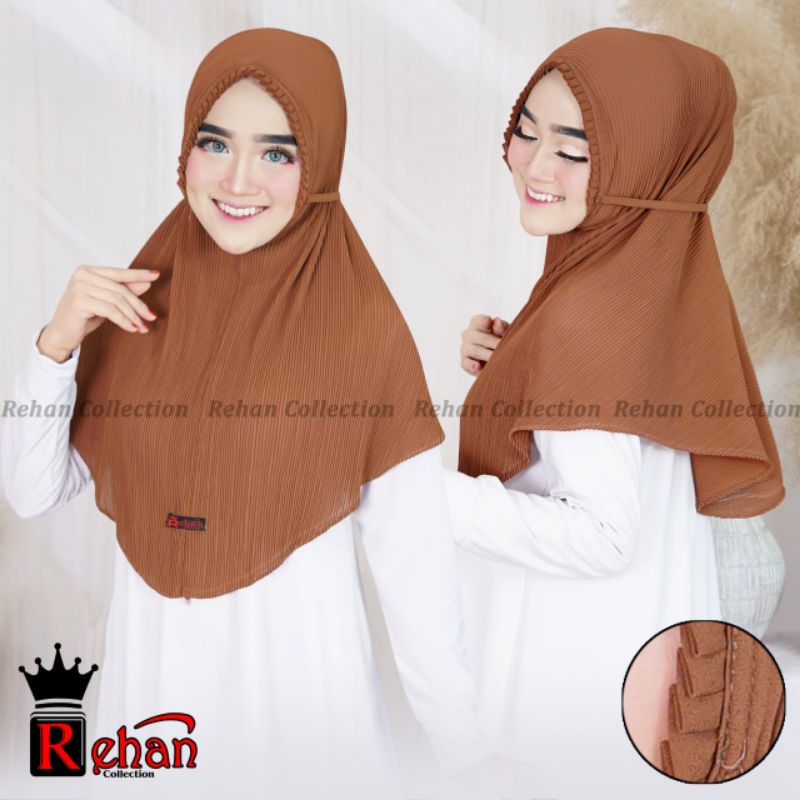 BERGO KCB PLISKET PADI / HIJAB INSTAN PLISKET