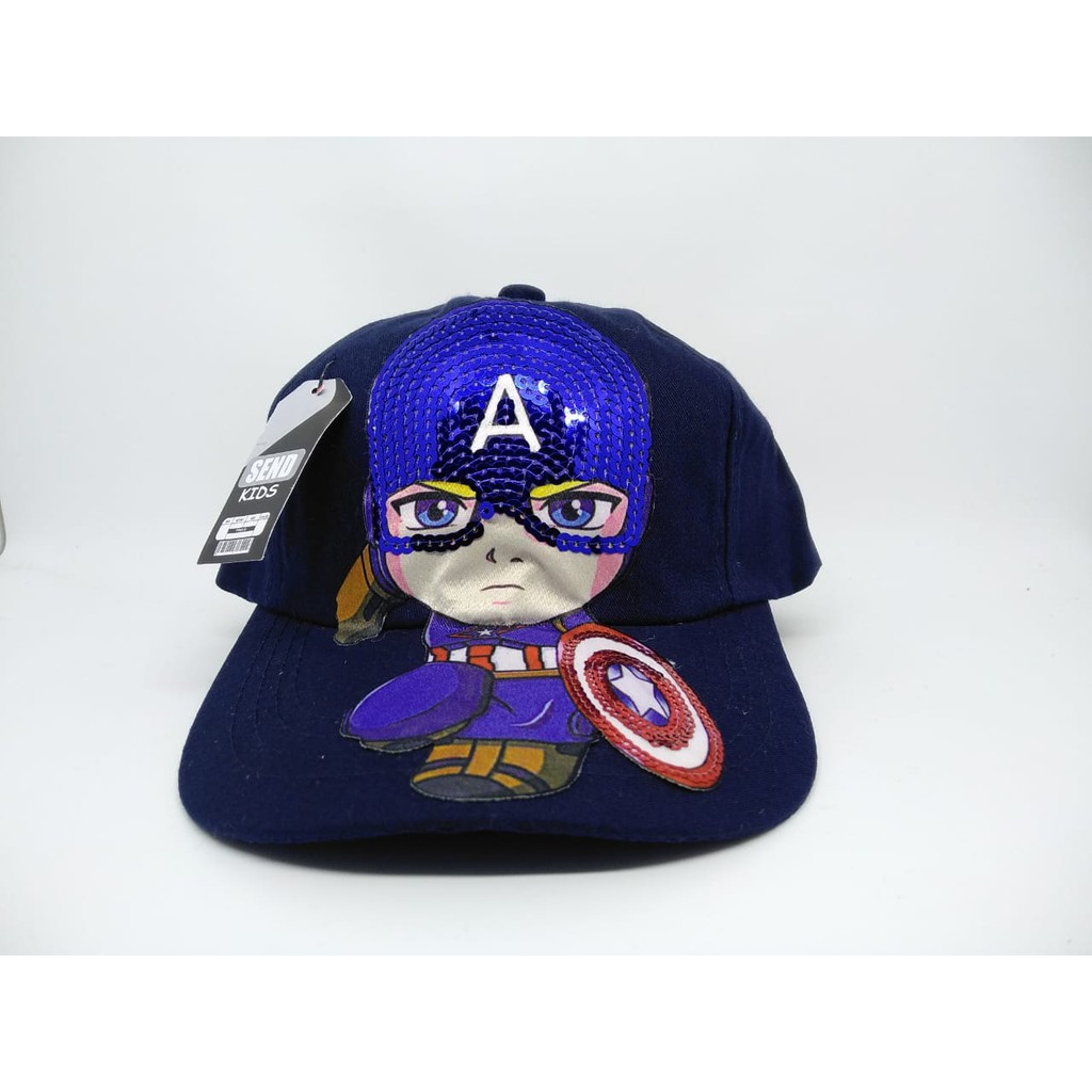 Topi Anak LED Karakter SUPERHERO