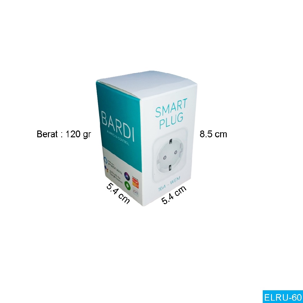 Bardi SMART PLUG Wifi Wireless Colokan IoT Smart Home Colokan Pintar Cbg