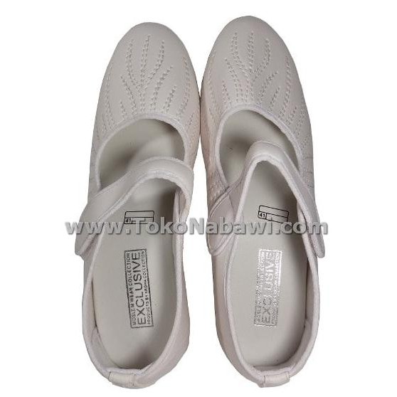 Top Seller..!! Sepatu Wanita Haji Umroh She/Sepatu Wanita Putih - Putih, 39