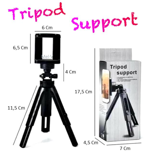 Tripod Support Mini Hp Kamera Monocular Teropong Camera Handphone