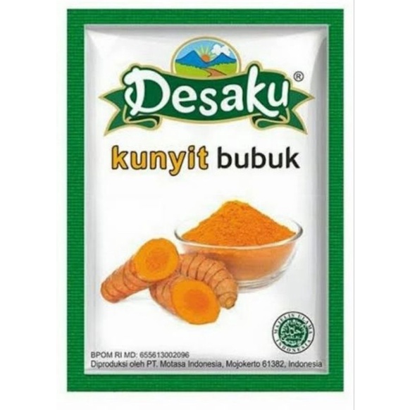 

Desaku Kunyit Bubuk Murni 1pcs isi 5gr/desaku kunyit