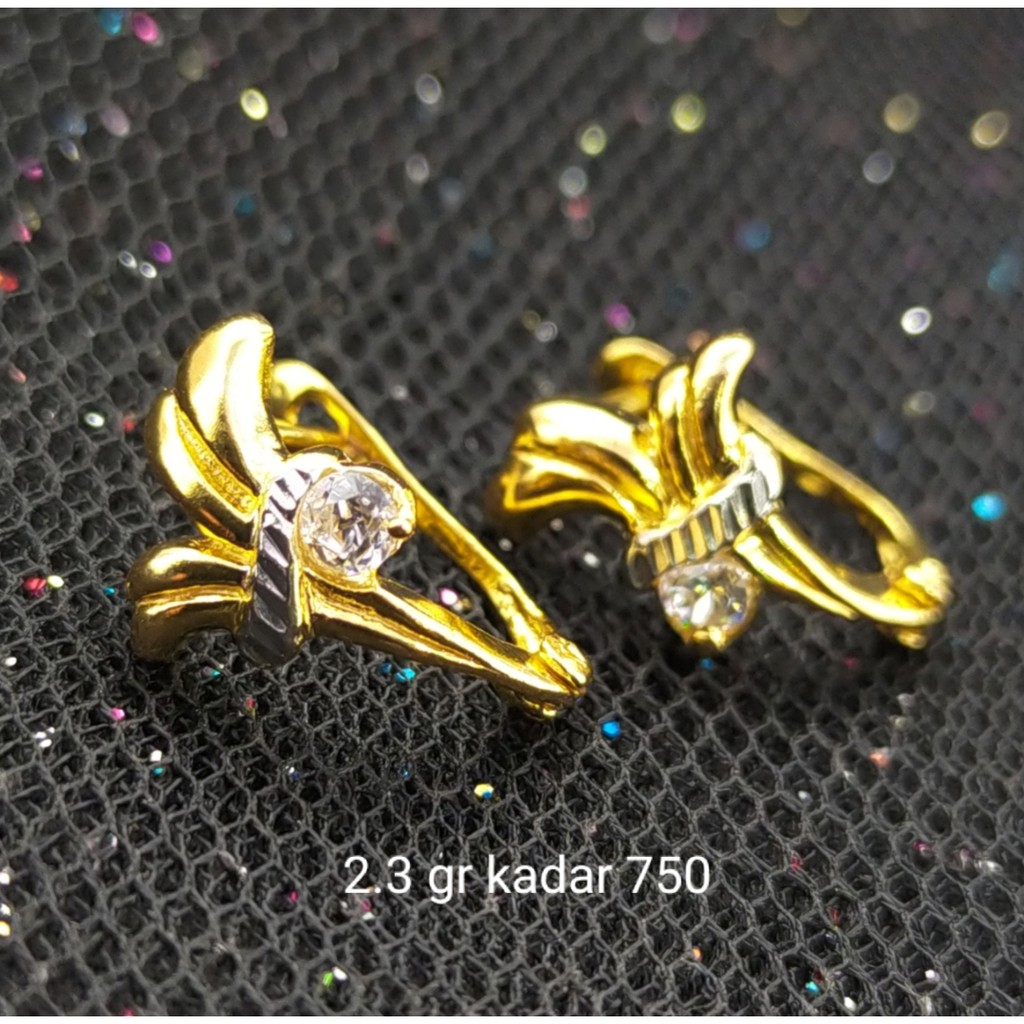 New Anting Emas 17 K - 2.3 gr Kadar 750 - 2227