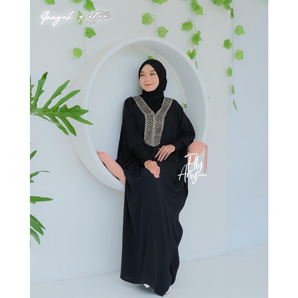 Gamis KAFTAN hari rayah rayna inayah nahara oversize cantik muslim muslimah fashion ootd hits modern selebgram