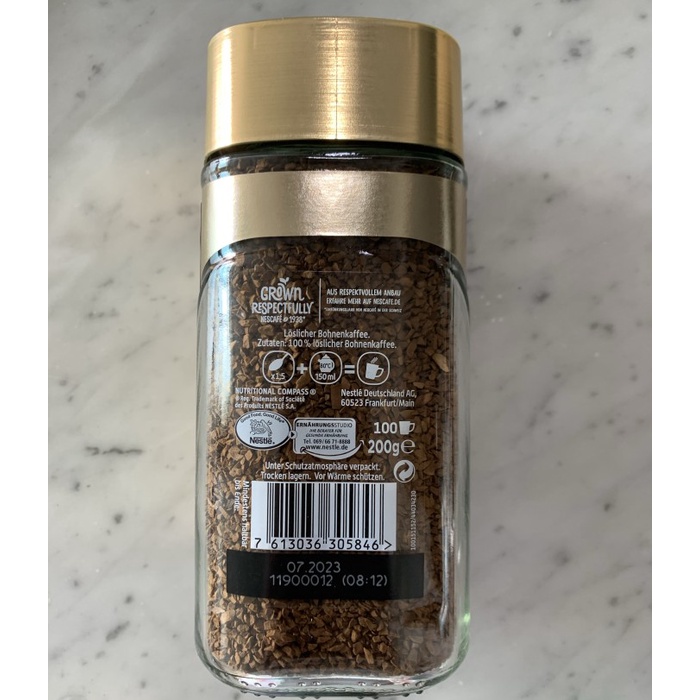 

(TERLARIS) Nescafe GOLD BLEND 200gr premium arabica beans
