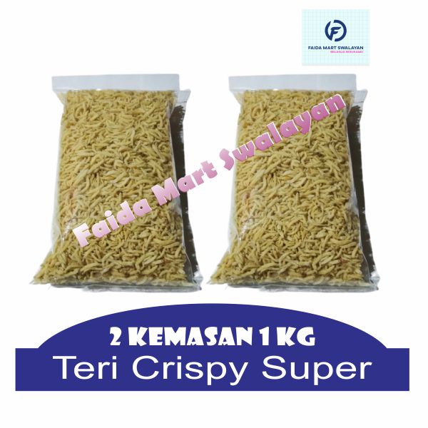 

Teri Crispy Super Kwalitas Export Kemasan Curah kiloan 1KG Rasa Hanya Original