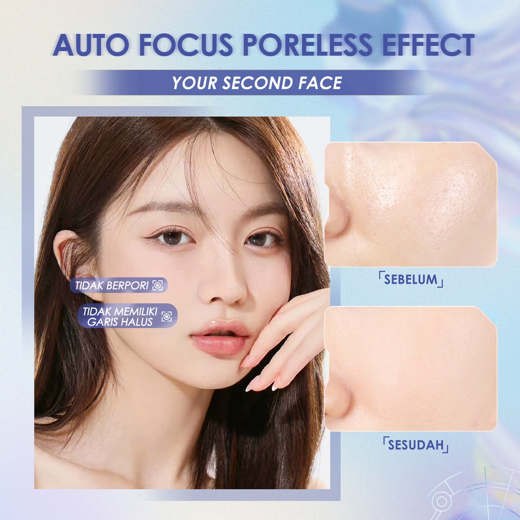 【BPOM】FOCALLURE Poreless Primer Cream Makeup Base -Ever Waterproof Matte Primer 20g FA268