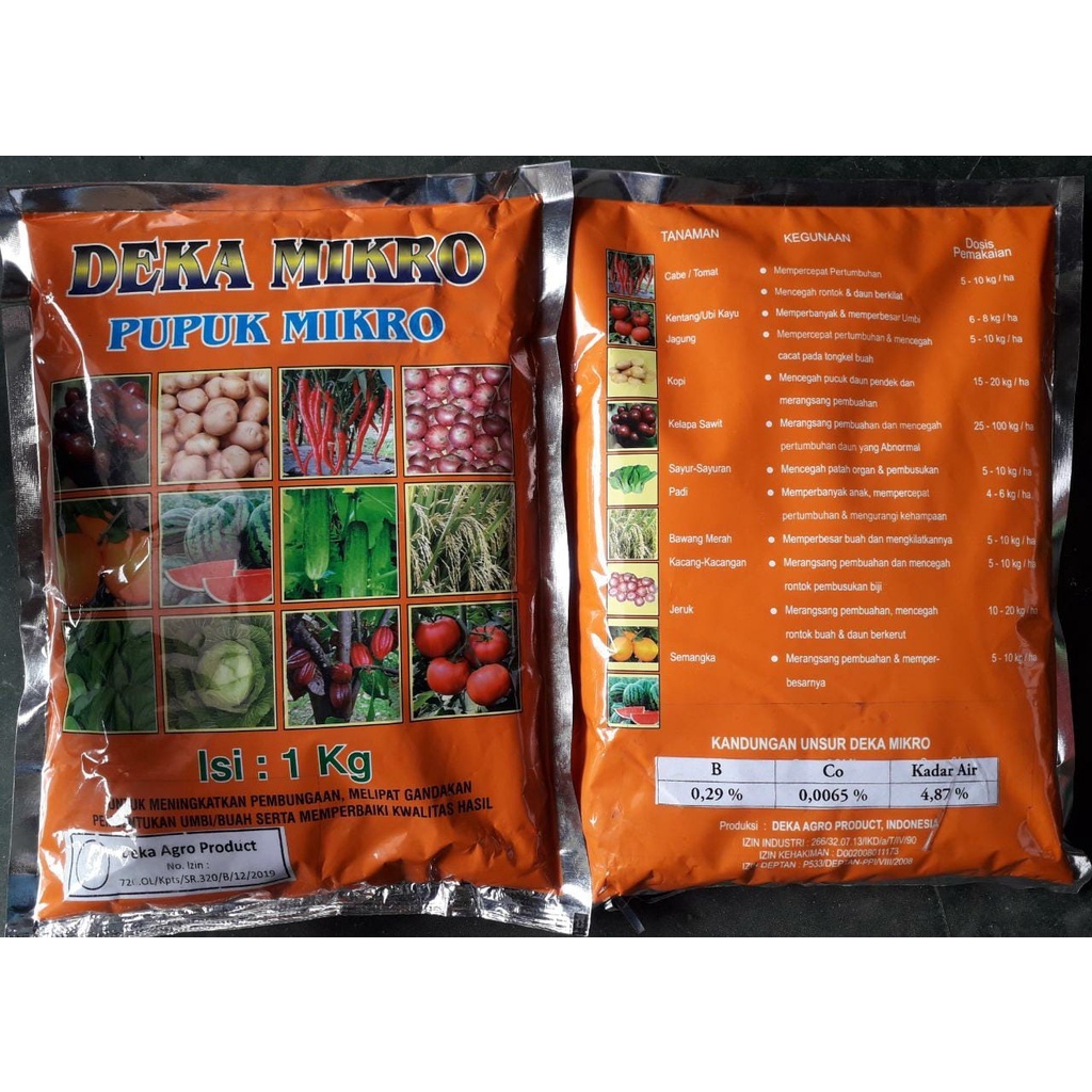 Pupuk Mikro - Deka Mikro isi 1kg