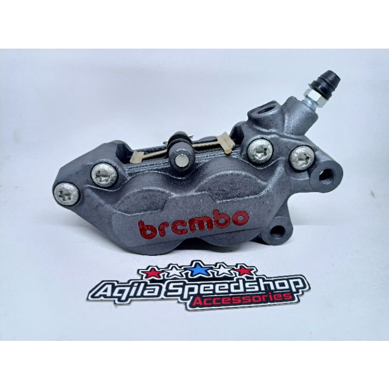 Kaliper Brembo 4p Big Grey Grade A20 Bercode kaliper Kanan Universal