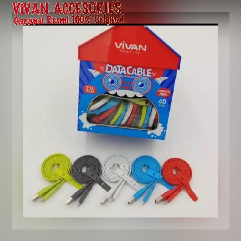 VIVAN CSM100S Micro USB 100cm 2,1A Cable data isi 40 pcs / TOPLES