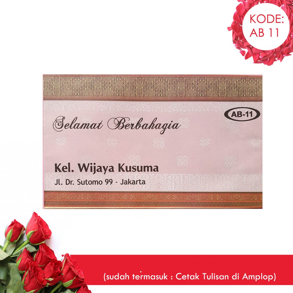 

Amplop Etnik AB 11 isi 50 (Termasuk Cetak Custom Tulisan) Harga Murah