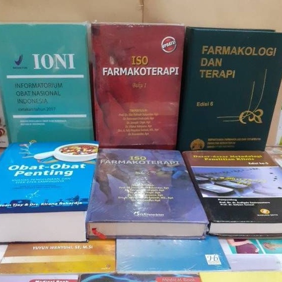 Buku Farmasi Hardcover IONI, ISOFARMAKOTERAPI, FARMAKOLOGI DAN TERAPI, OOP, METOPEN KLINIS