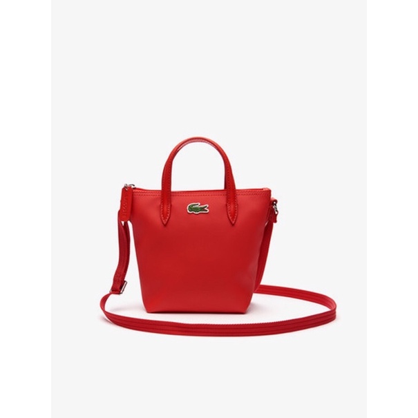 Lacoste Women's L.12.12 Concept Petit Piqué Coated Canvas Mini Zip Tote Bag
