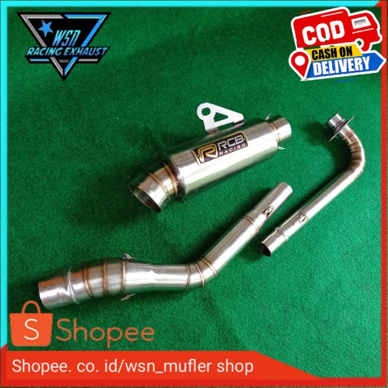 Knalpot racing RCB jupiter z/knalpot vega/knalpot supra 125/knalpot grand