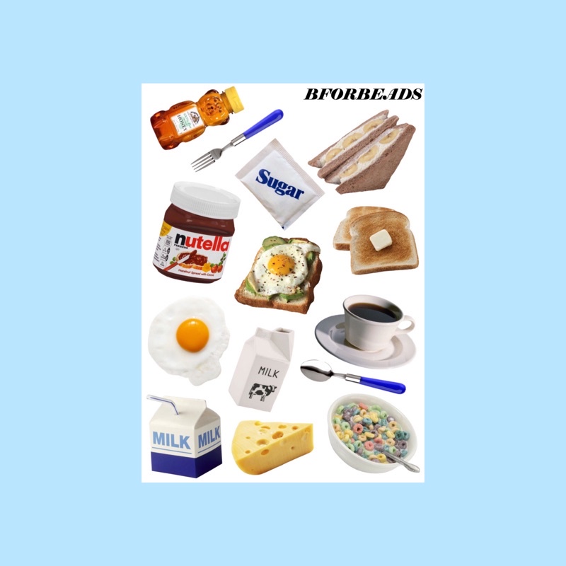 

[BFORBEADS] breakfast deco sticker | deco sticker | polco | sticker | bullet journal