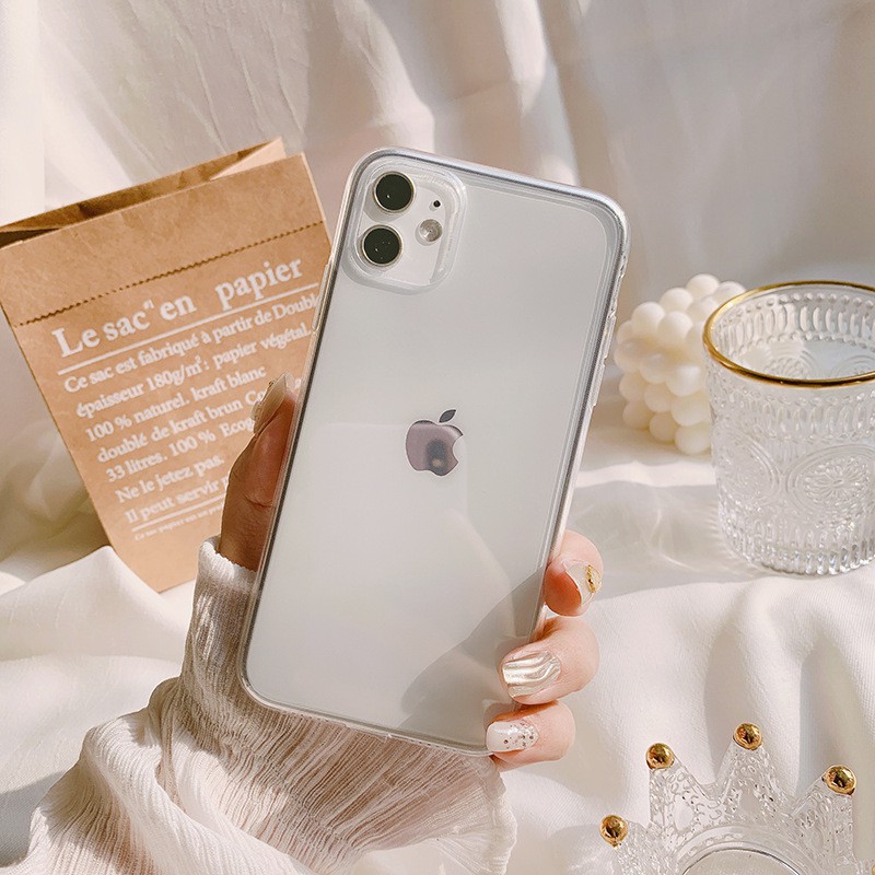 Soft Case Tpu Transparan Cover IPhone 14 13 6 6S 6P 7 8 SE 2020 7P 8Plus X XS XR 11 12 mini Pro Max