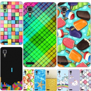 Casing Belakang Soft Case Bahan Silikon Desain Print  Bunga 