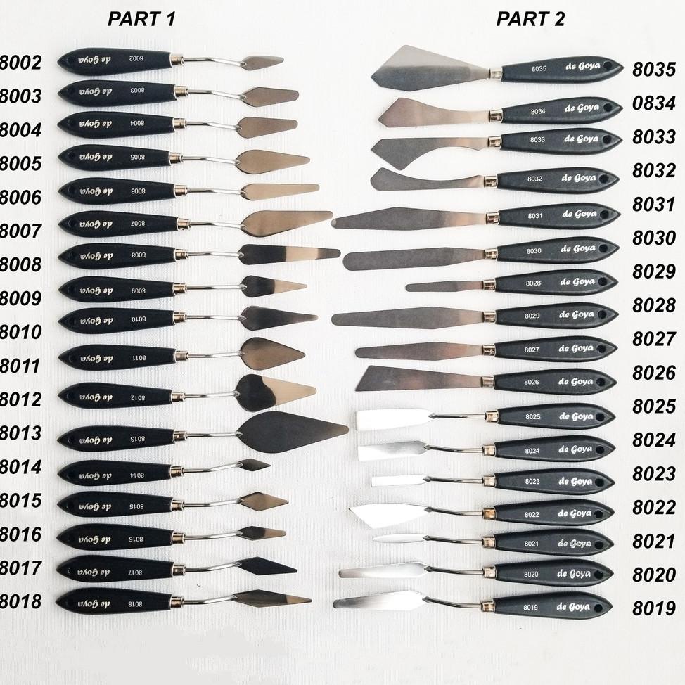 

[PRODUK N8INL] Pisau Palet De Goya PART 2 / Painting Knife / Palette Knife LBC