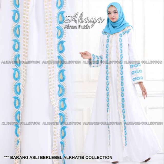ORI ALKHATIB abaya afnan Putih