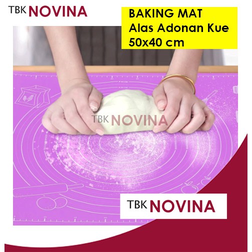 BAKING MAT ALAS ADONAN KUE SILIKON 50x40 cm