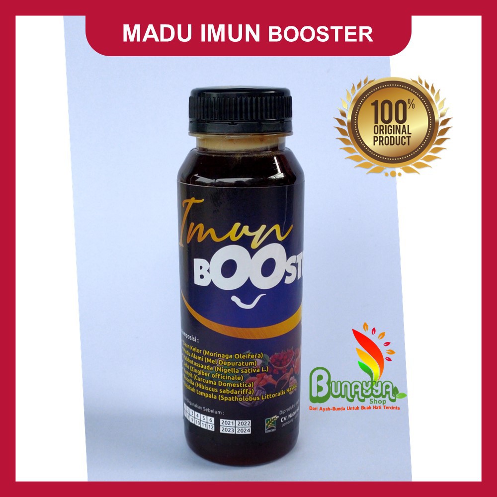 MADU IMUN BOOSTER MAHROJA, Madu Penambah Imun, Herbal Imun Booster, Penguat Daya Tahan Tubuh