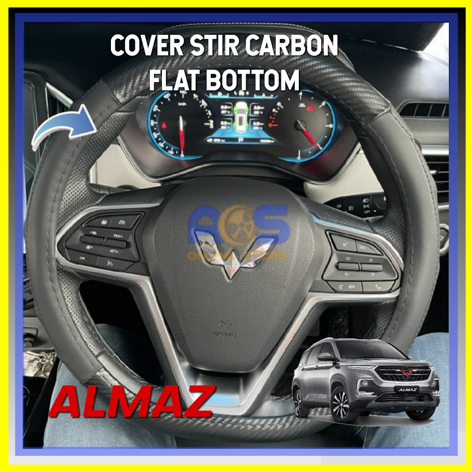 COVER STIR CARBON FLAT BOTTOM WULING ALMAZ