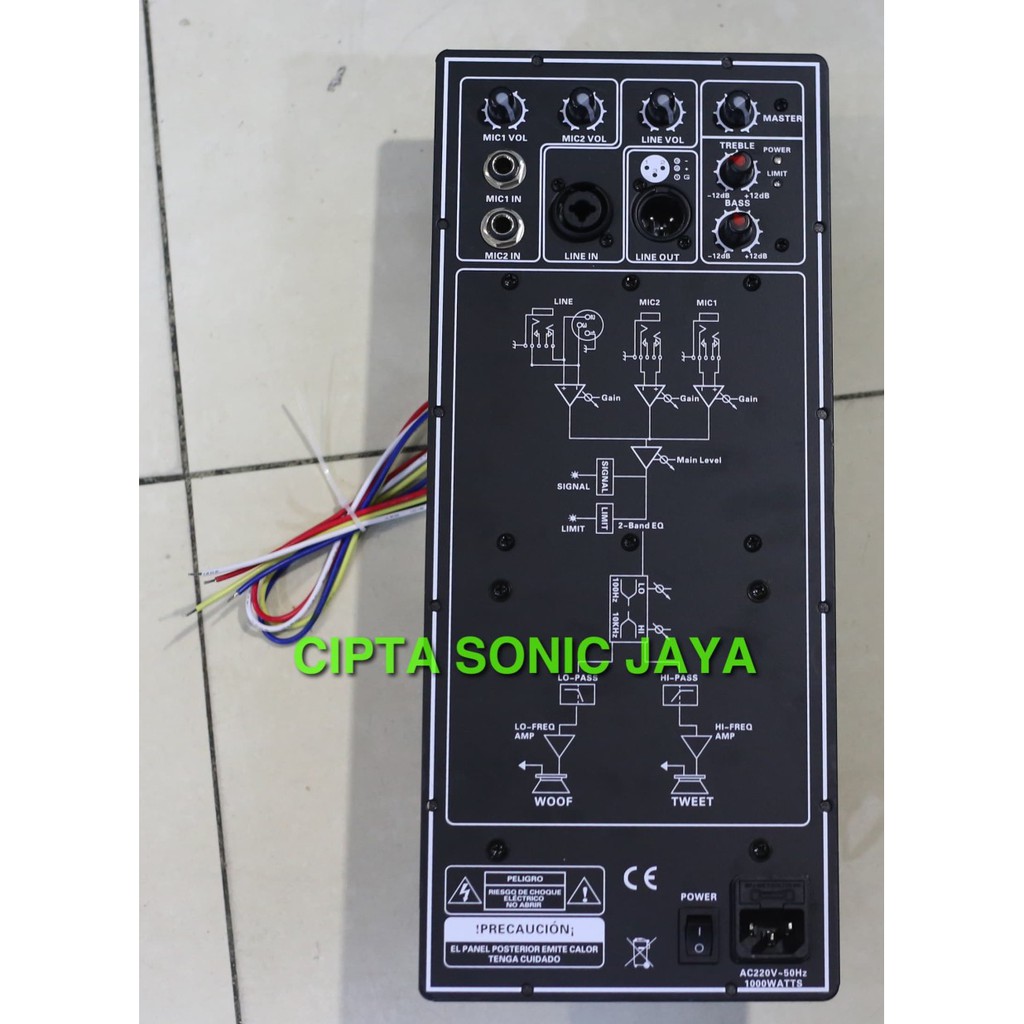 Jual mesin kit power amplifier aktif model JBL EON class D 1000 watt