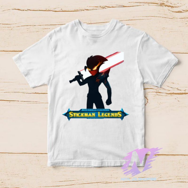 stickman lengend kaos anak kartun baju stickman mobile